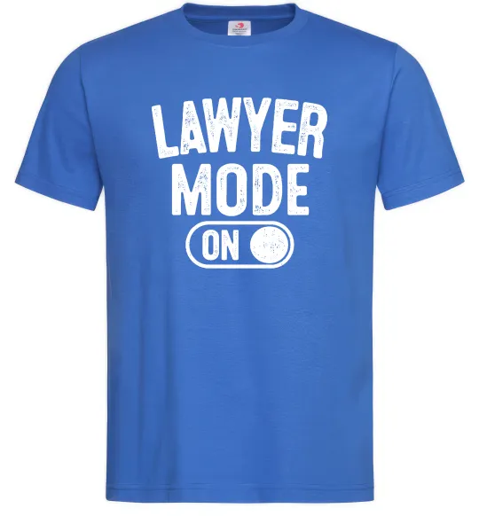 Мужская футболка Lawyer mode Ярко-синий фото