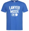 Мужская футболка Lawyer mode Ярко-синий Мужская футболка Lawyer mode Ярко-синий фото