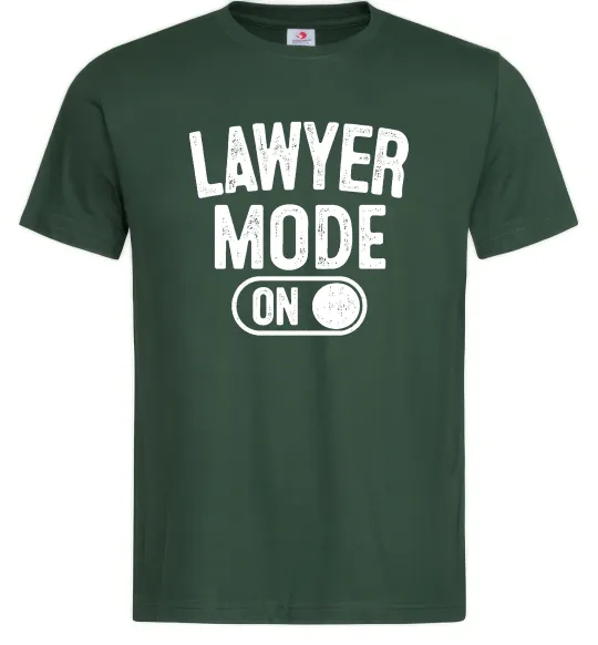 Мужская футболка Lawyer mode Темно-зеленый фото