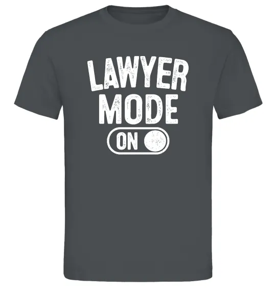 Мужская футболка Lawyer mode Графит фото