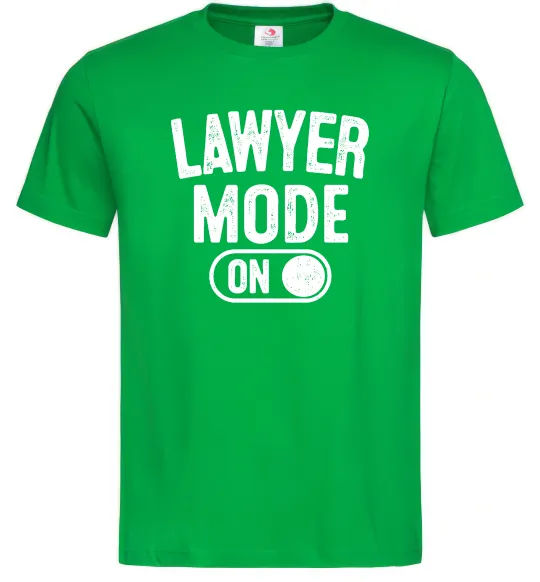 Мужская футболка Lawyer mode Зеленый фото