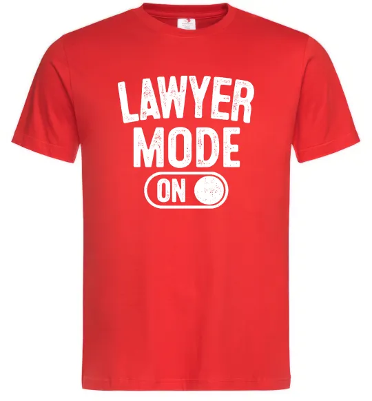 Мужская футболка Lawyer mode Красный фото
