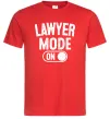 Мужская футболка Lawyer mode Красный Мужская футболка Lawyer mode Красный фото