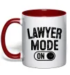 Чашка с цветной ручкой Lawyer mode Красный Чашка с цветной ручкой Lawyer mode Красный фото