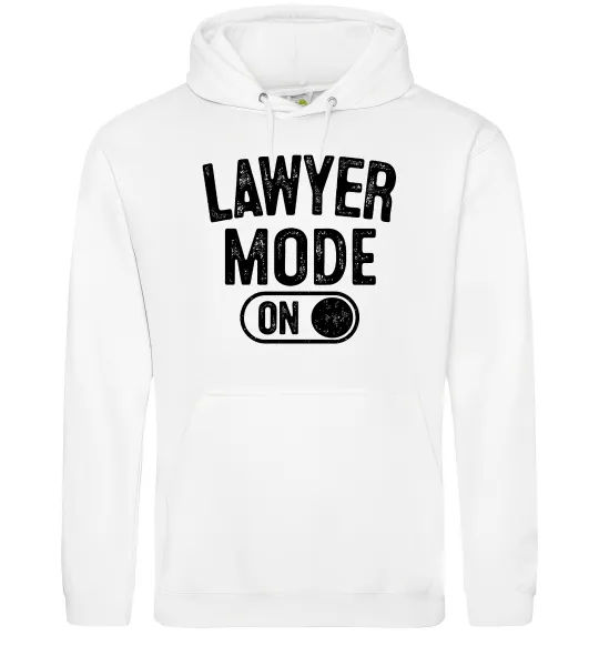 Мужская толстовка (худи) Lawyer mode Белый фото