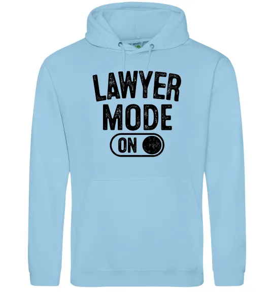Женская толстовка (худи) Lawyer mode Голубой фото