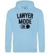 Женская толстовка (худи) Lawyer mode Голубой Женская толстовка (худи) Lawyer mode Голубой фото