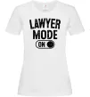 Женская футболка Lawyer mode Белый Женская футболка Lawyer mode Белый фото
