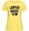 Женская футболка Lawyer mode Лимонный Женская футболка Lawyer mode Лимонный фото
