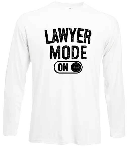 Лонгслив Lawyer mode Белый фото