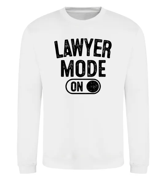 Свитшот Lawyer mode Белый фото