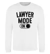 Свитшот Lawyer mode Белый Свитшот Lawyer mode Белый фото