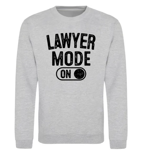 Свитшот Lawyer mode Серый меланж фото