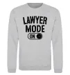 Свитшот Lawyer mode Серый меланж Свитшот Lawyer mode Серый меланж фото
