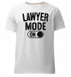 Мужская премиум футболка Lawyer mode Белый Мужская премиум футболка Lawyer mode Белый фото