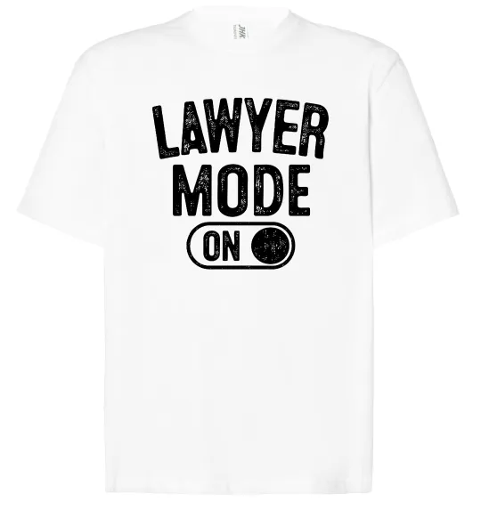 Футболка Оверсайз Lawyer mode Белый фото