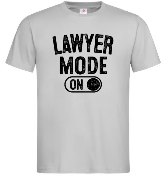 Мужская футболка Lawyer mode Серый фото
