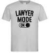 Мужская футболка Lawyer mode Серый Мужская футболка Lawyer mode Серый фото