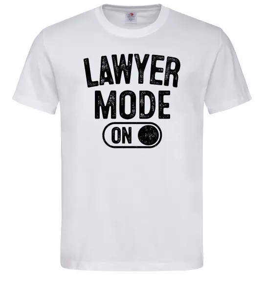 Мужская футболка Lawyer mode Белый фото