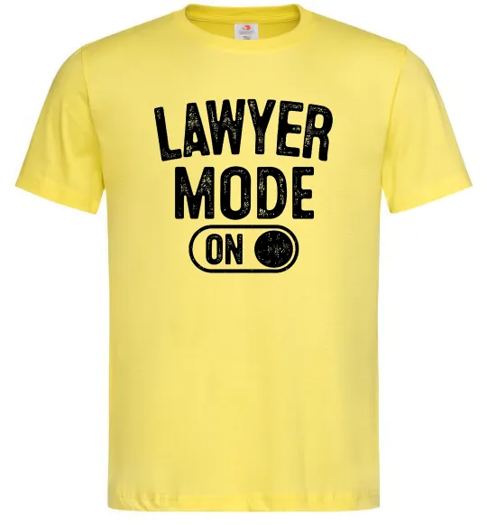 Мужская футболка Lawyer mode Лимонный фото