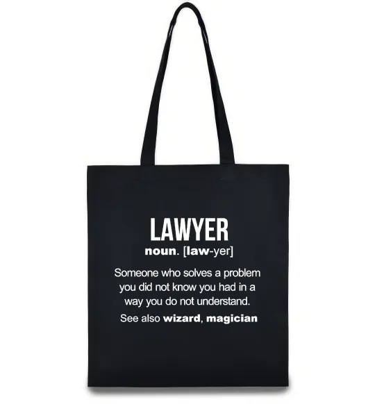 Эко-сумка Lawyer noun Черный фото