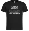 Мужская футболка Lawyer noun Черный Мужская футболка Lawyer noun Черный фото