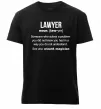 Мужская премиум футболка Lawyer noun Черный Мужская премиум футболка Lawyer noun Черный фото