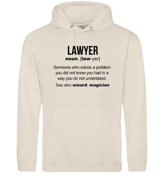 Мужская толстовка (худи) Lawyer noun Таш фото