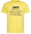 Мужская футболка Lawyer noun Лимонный Мужская футболка Lawyer noun Лимонный фото