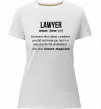 Женская премиум футболка Lawyer noun Белый Женская премиум футболка Lawyer noun Белый фото