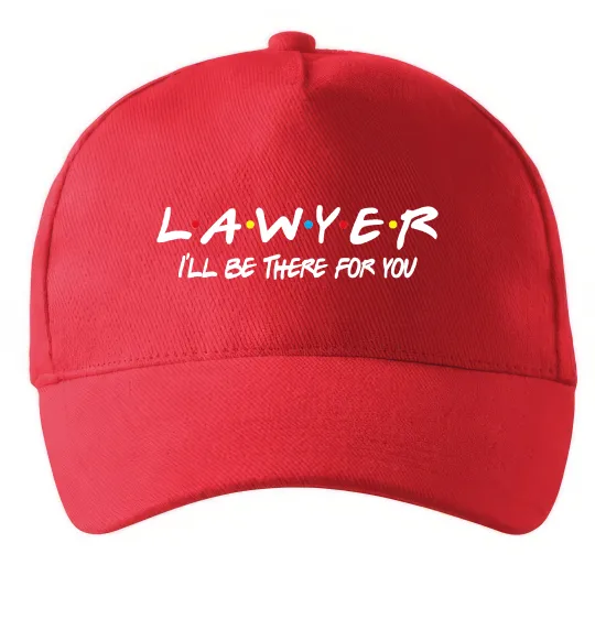 Кепка Lawyer be there for you Красный фото