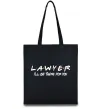 Эко-сумка Lawyer be there for you Черный Эко-сумка Lawyer be there for you Черный фото