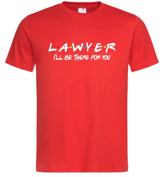 Мужская футболка Lawyer be there for you Красный фото