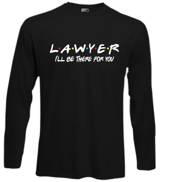 Лонгслив Lawyer be there for you Черный фото