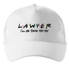 Кепка Lawyer be there for you Белый Кепка Lawyer be there for you Белый фото