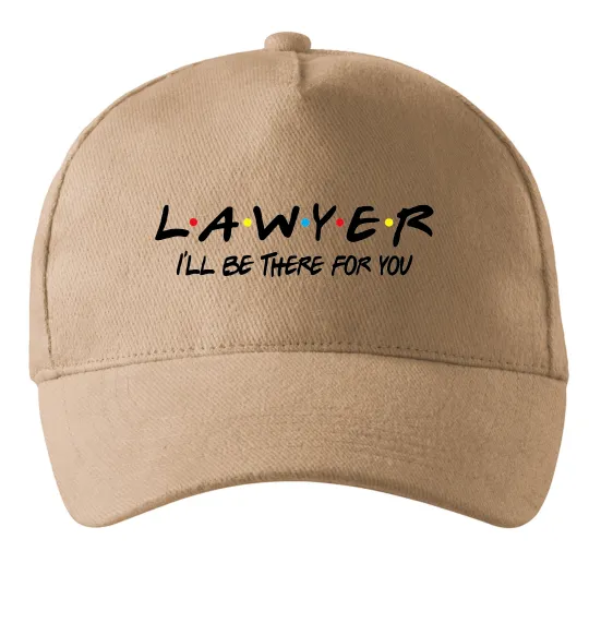 Кепка Lawyer be there for you Песочный фото