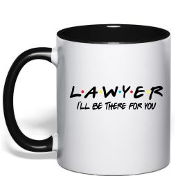Чашка с цветной ручкой Lawyer be there for you Чашка с цветной ручкой Lawyer be there for you