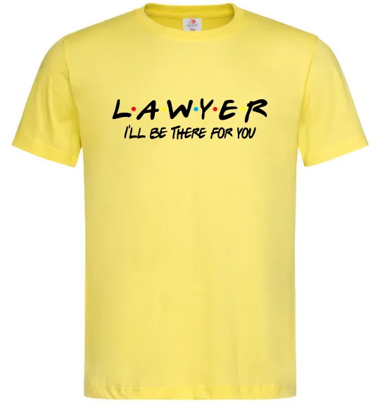 Мужская футболка Lawyer be there for you Лимонный фото