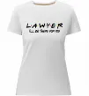 Женская премиум футболка Lawyer be there for you Белый Женская премиум футболка Lawyer be there for you Белый фото