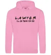 Мужская толстовка (худи) Lawyer be there for you Розовый Мужская толстовка (худи) Lawyer be there for you Розовый фото
