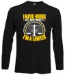 Лонгслив I maybe wrong Черный Лонгслив I maybe wrong Черный фото