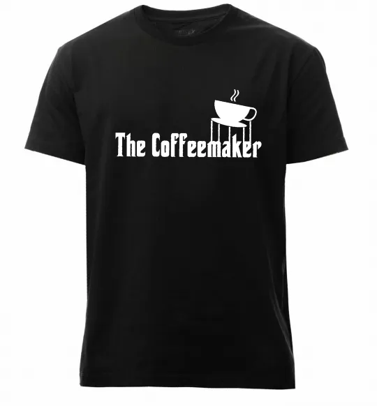 Мужская премиум футболка The coffemaker Черный фото