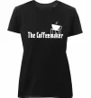 Женская премиум футболка The coffemaker Черный Женская премиум футболка The coffemaker Черный фото