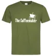 Мужская футболка The coffemaker Оливковый фото