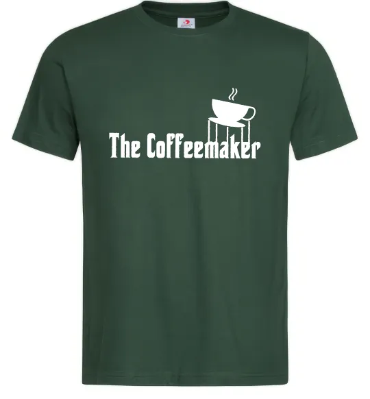 Мужская футболка The coffemaker Темно-зеленый фото