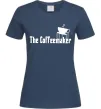 Женская футболка The coffemaker Темно-синий фото