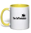 Чашка с цветной ручкой The coffemaker Лимонный фото