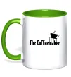 Чашка с цветной ручкой The coffemaker Лаймовый фото