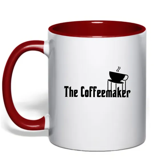 Чашка с цветной ручкой The coffemaker Красный фото