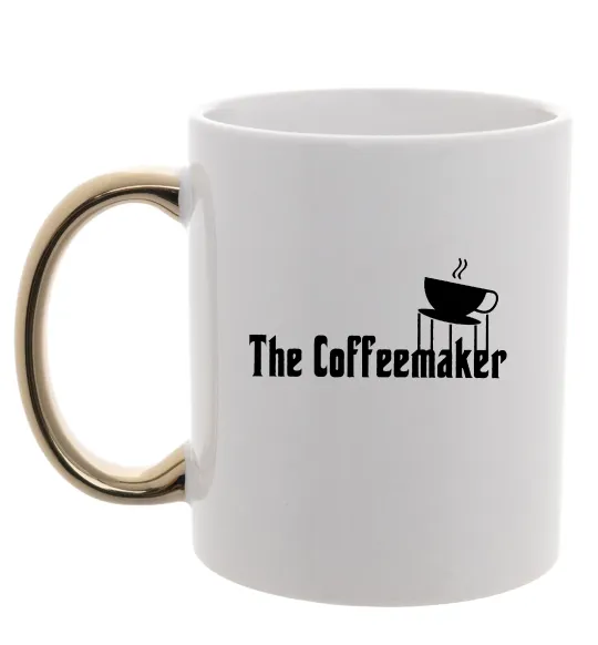 Чашка с цветной ручкой The coffemaker Золото фото